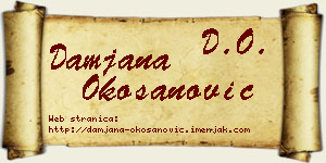 Damjana Okošanović vizit kartica
